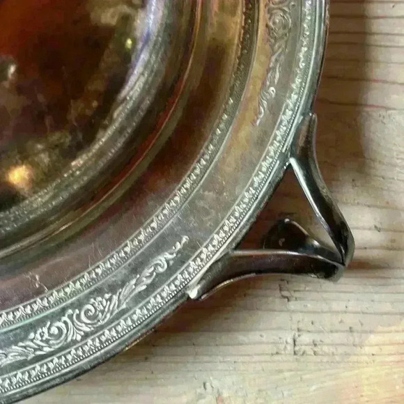 Antique Victorian Meriden Silverplate/Silver Plate Bowl Holder Server... Homan - Picture 7 of 9